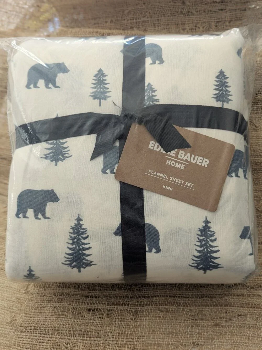 Eddie Bauer - Flannel King Sheet Set, Anti-Pilling & Wrinkle Resistant Cotton